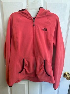 The North Face Fleece Jacket Large, Salmon color